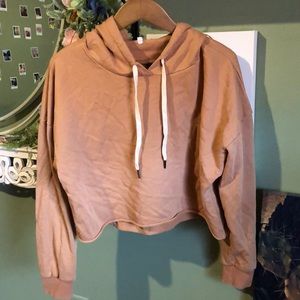 Womens mustard cropped sweater in size medium